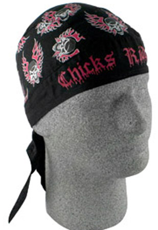 Chicks Ride Too, Standard Headwrap